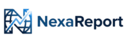 NexaReport logo with abstract N icon and globe representing global news platform